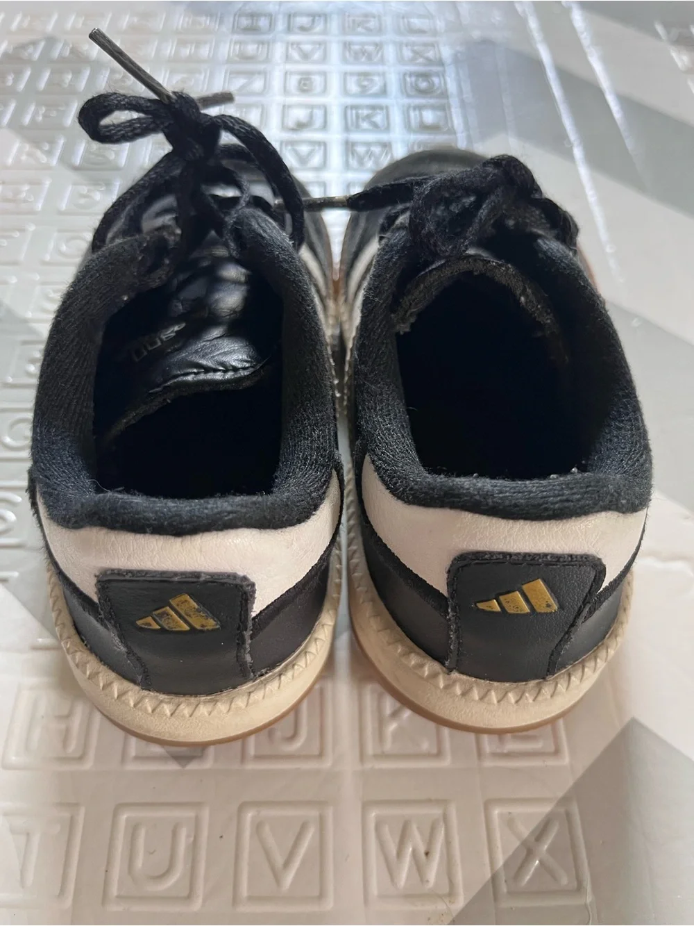 adidas Kids Samba Sneakers - Black/White with Gum Sole
